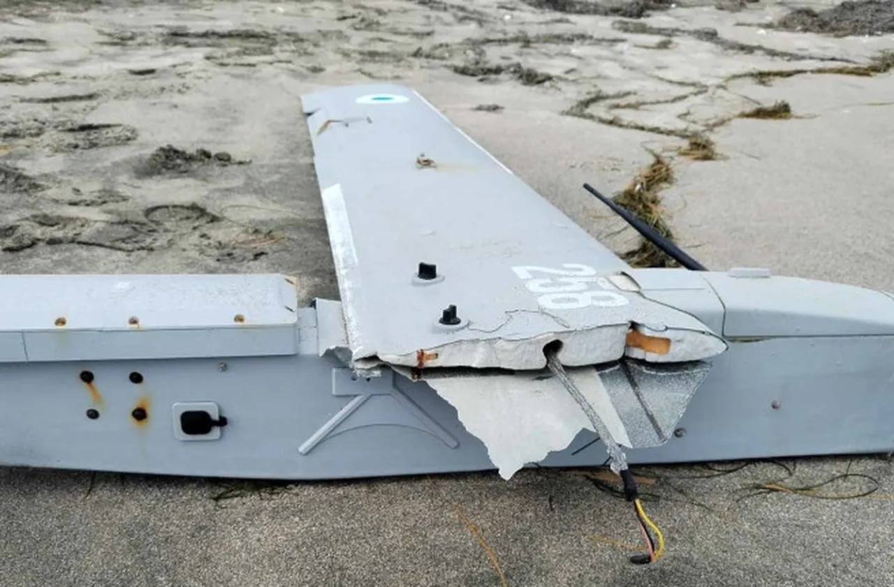 Морето изхвърли крило от боен дрон на плажа в Крайморие