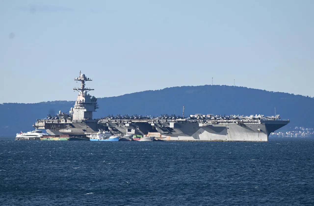 Самолетоносачът USS Gerald R. Ford напуска Близкия изток след рекордни 309 дни в морето